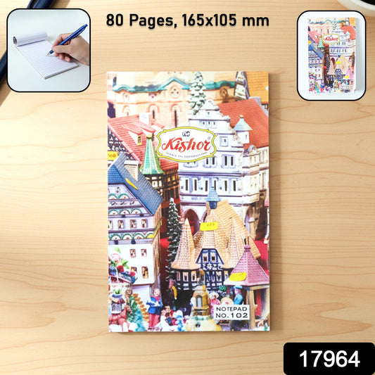 Premium Pocket Notebook – 80-Page Writing Notepad (165 × 105 mm, 1 Pc)